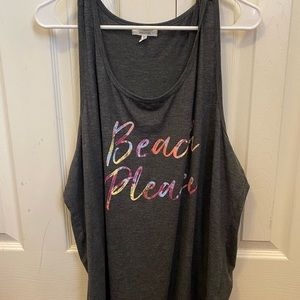 Plus size Beach Please Tank